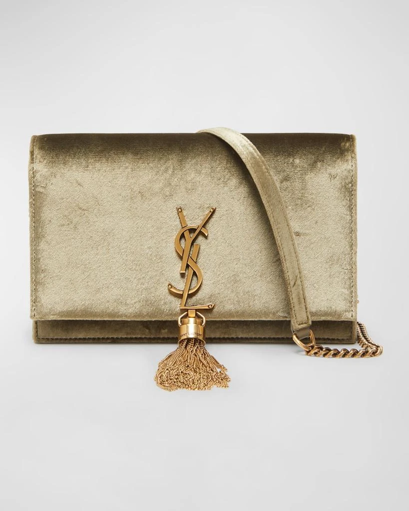 Yves Saint Laurent Kate Medium YSL Wallet on Chain in Velvet 1