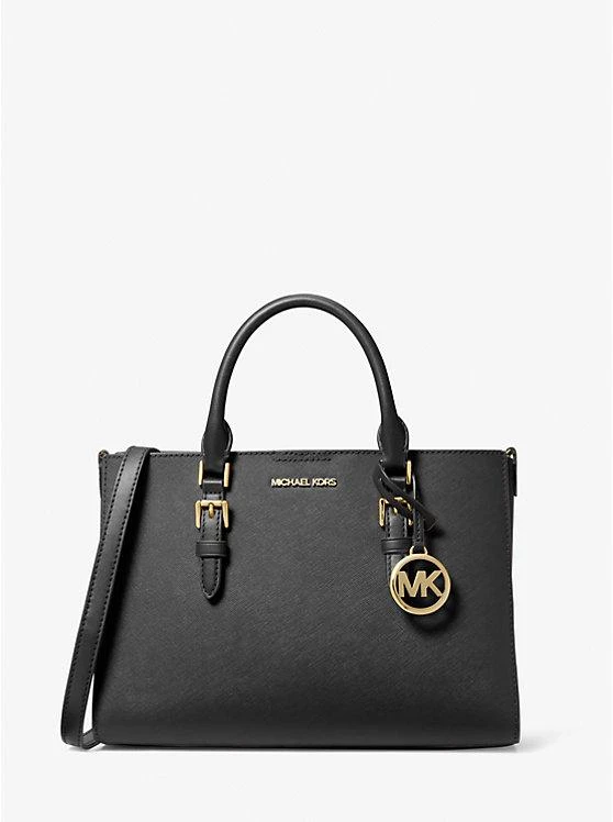 michael_kors Charlotte Medium 2-in-1 Saffiano Leather and Logo Tote Bag 1
