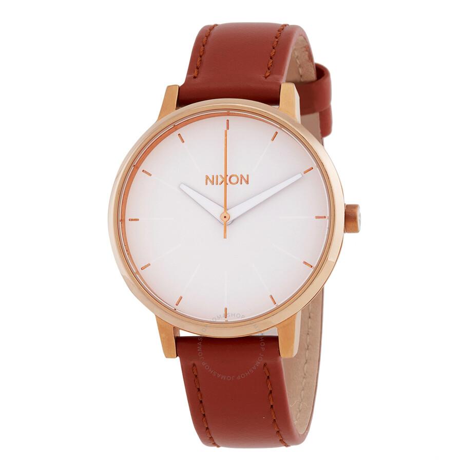 Nixon Open Box - Nixon Kensington Quartz Silver Dial Ladies Watch A108-1045-00