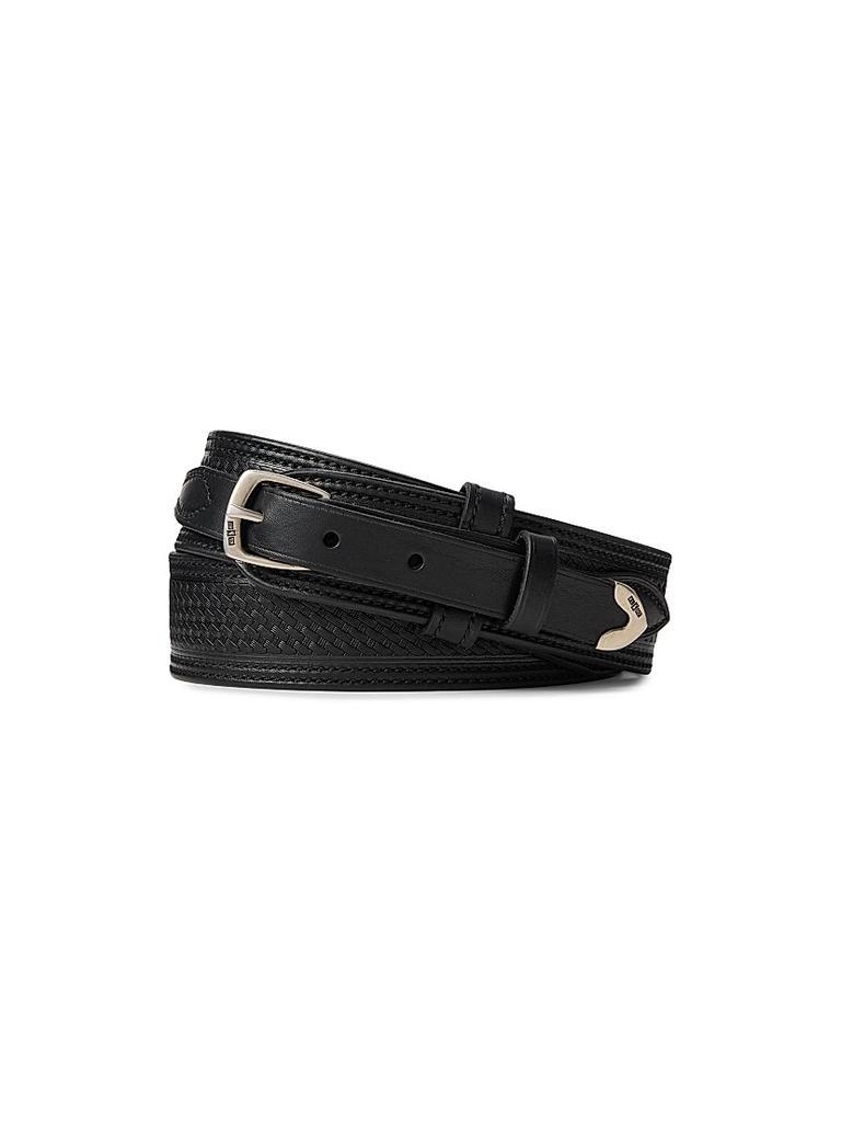 Ralph Lauren Western Woven Leather Belt
