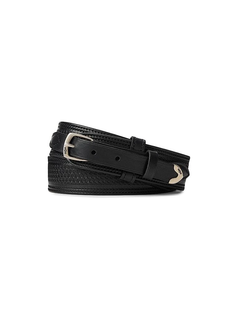 Ralph Lauren Western Woven Leather Belt 1