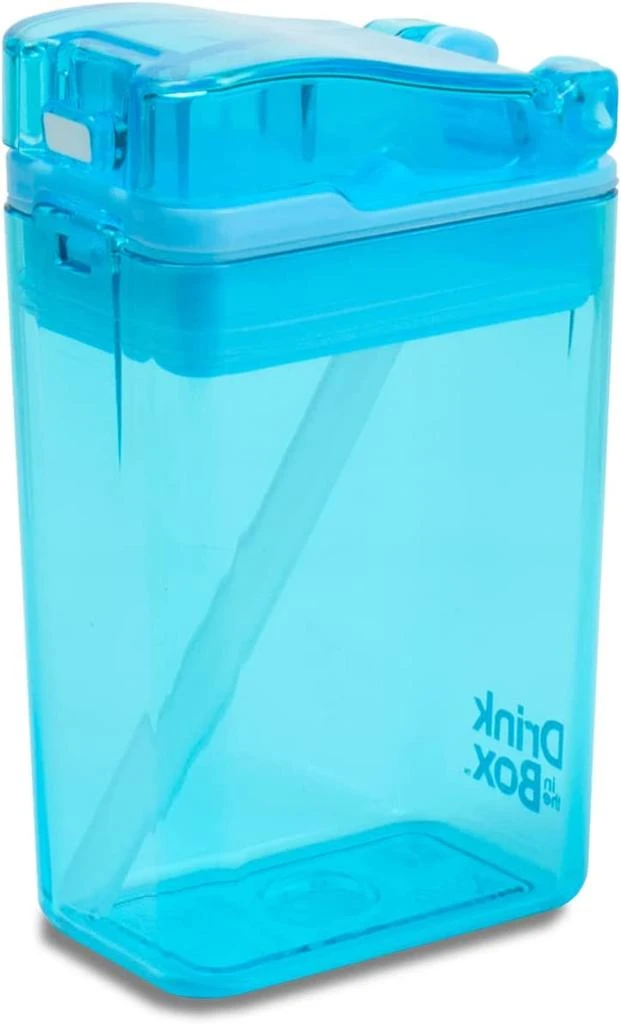 Precidio Design Drink in the Box Eco-Friendly Reusable Juice Box Container, 8 ounce, Blue 4