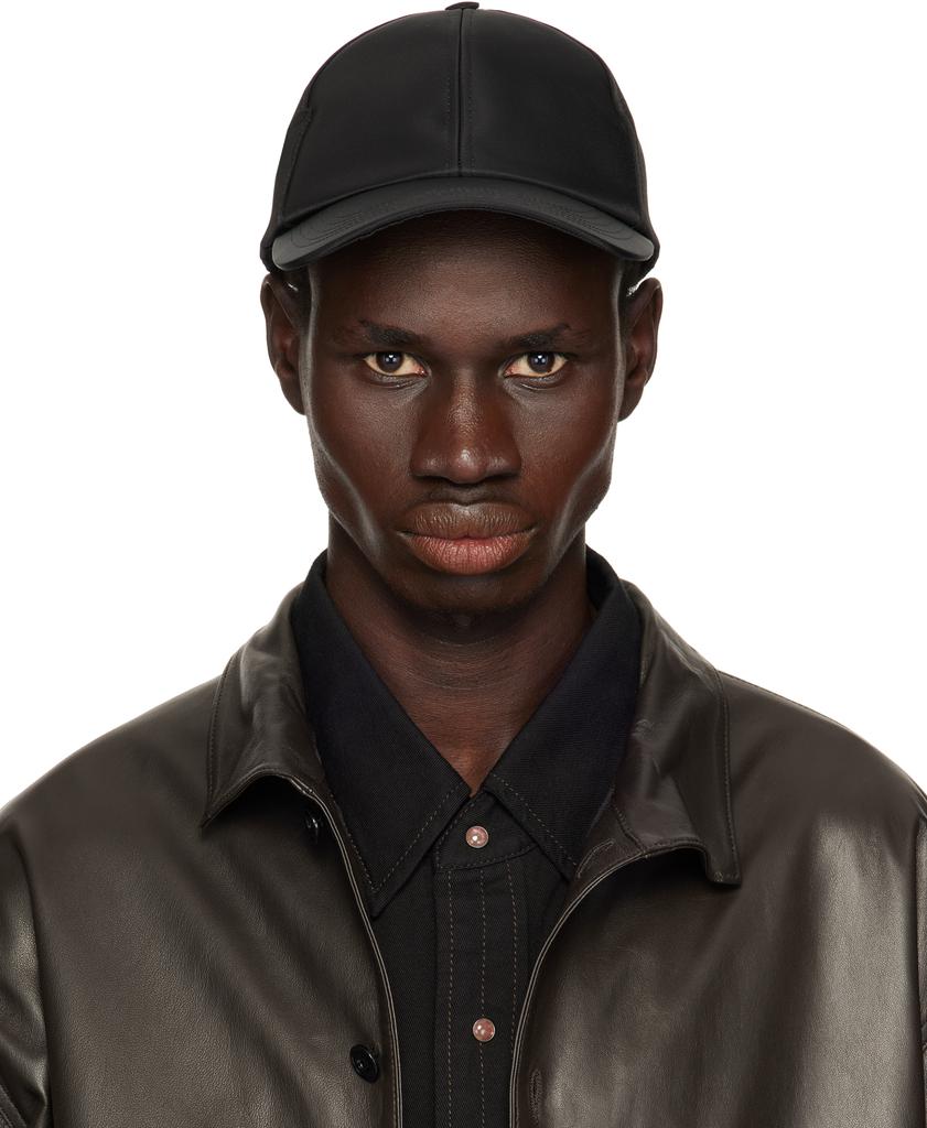 帽子 jacquemus La Casquette Ovalie cap Jacquemus Men's' La Casquette Ovalie Baseball Cap in Black | LN-CC®