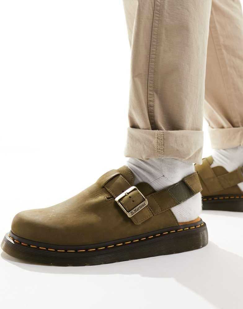 Dr Martens Jorge II mules in khaki suede – On Sale Now with Up to