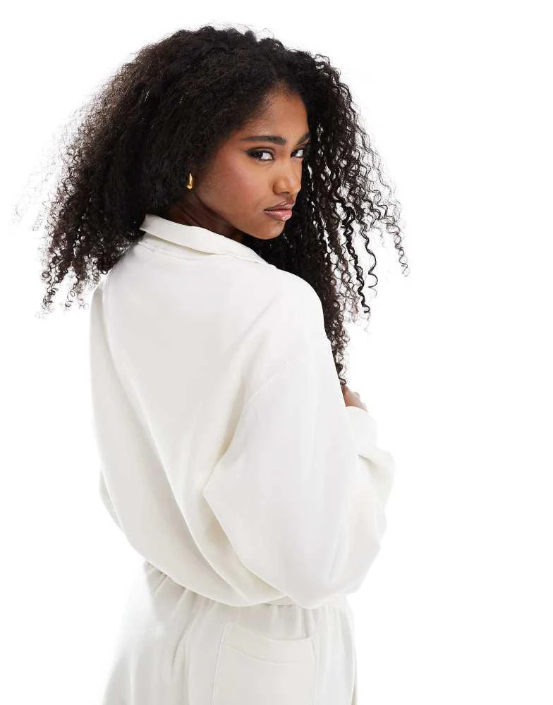 Ralph Lauren Polo Ralph Lauren co-ord half zip sweatshirt in off white 3