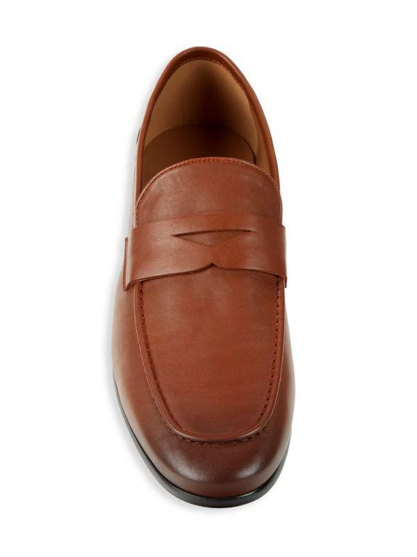 Saks Fifth Avenue Miguel Leather Penny Loafers 5
