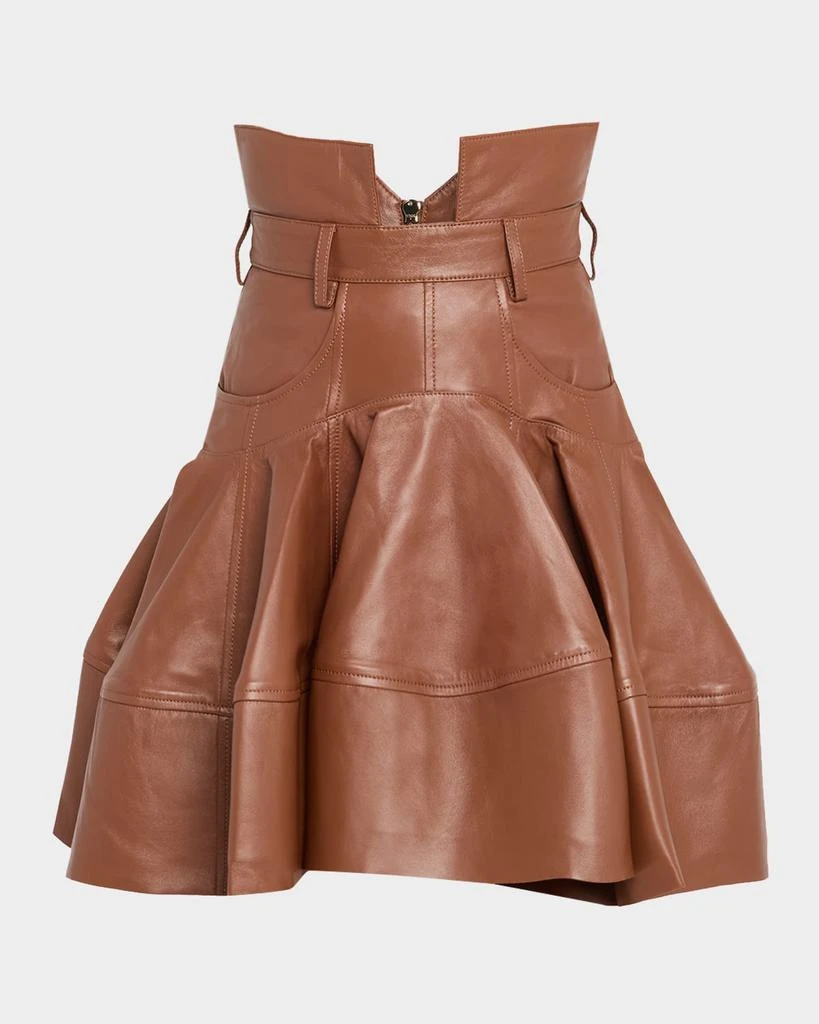Zimmermann Hypnotic Leather Mini Skirt 1