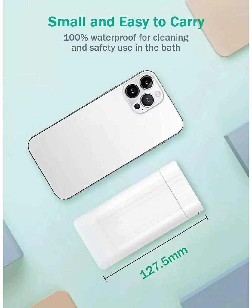 HEATDAZ Portable Water Flosser - 4 Nozzle Types, 3 Modes, IPX7 Waterproof, 1100mAh Battery, Essential for Travel Oral Care 6