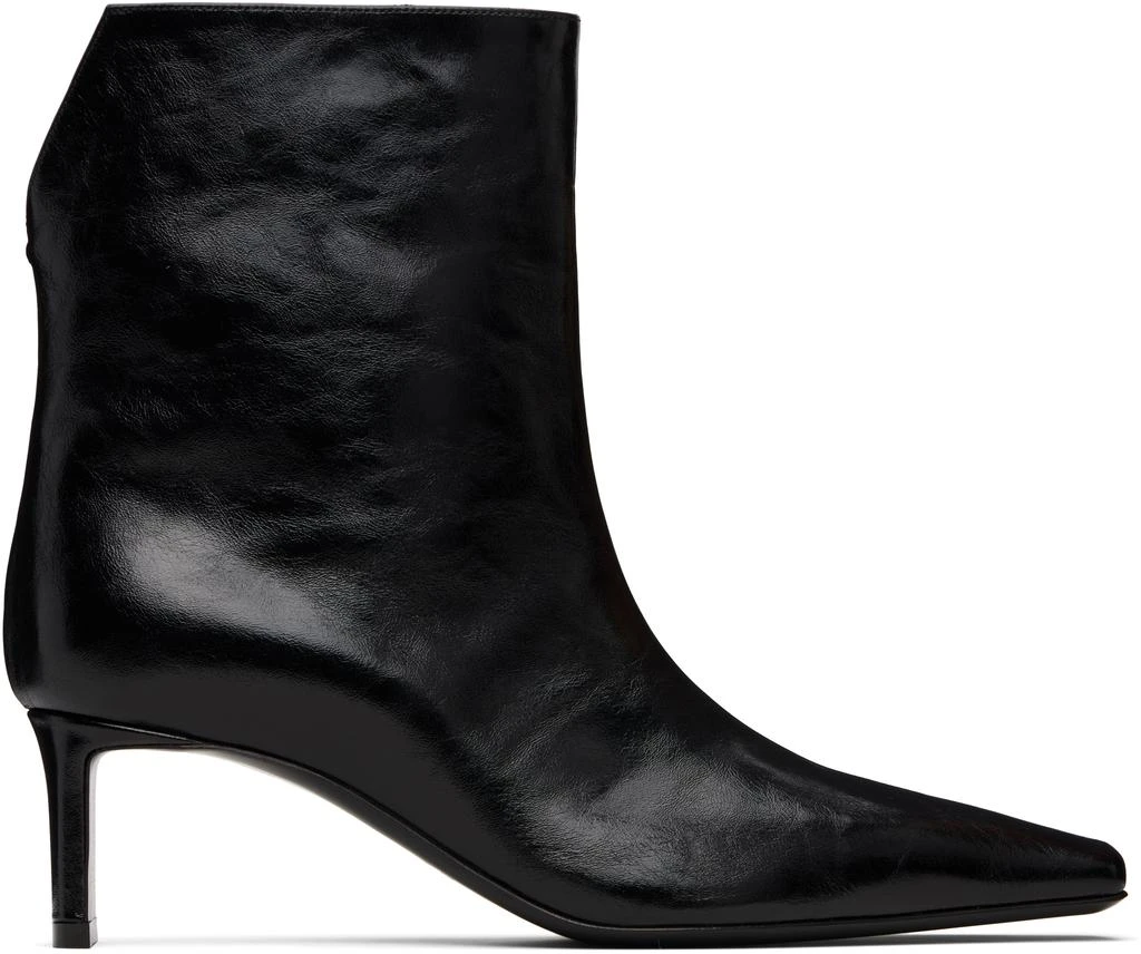 Khaite Black Ona Ankle Boots 1