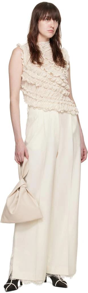 Beaufille Off-White Celeste Trousers 4