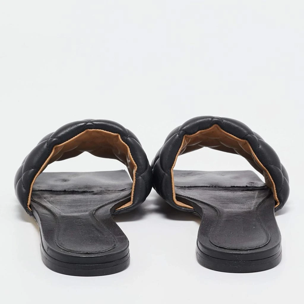 Bottega Veneta Bottega Veneta Black Leather Lido Flat Slides Size 39 5