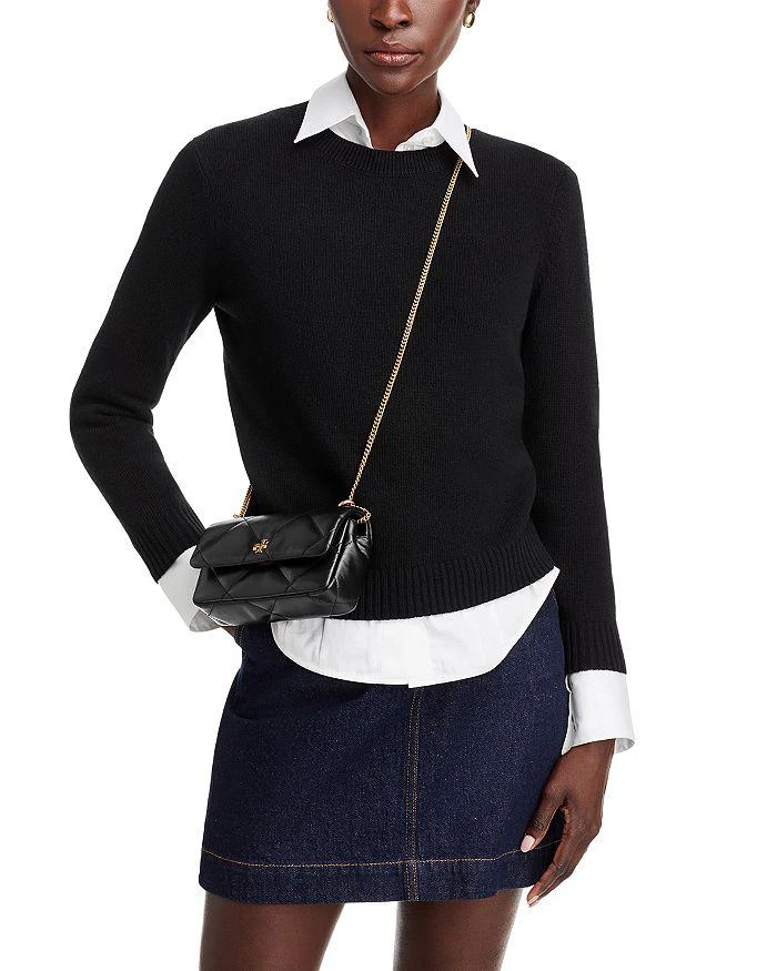 Tory Burch Mini Kira Diamond Quilted Leather Flap Bag 2