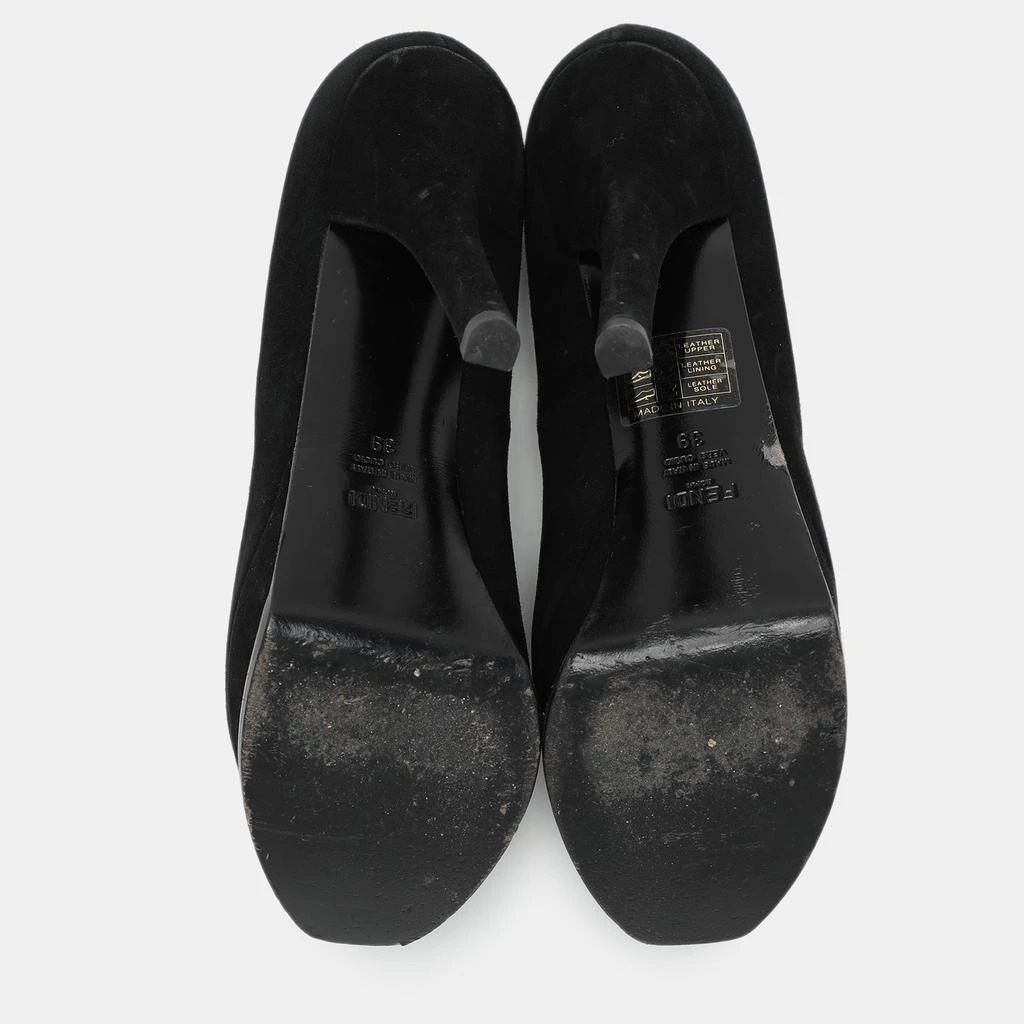 Fendi Fendi Black Suede Fendista Platform Pumps Size 39 6