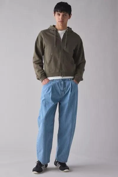 BDG BDG Pinstripe Pleated Straight Fit Denim Jean 3