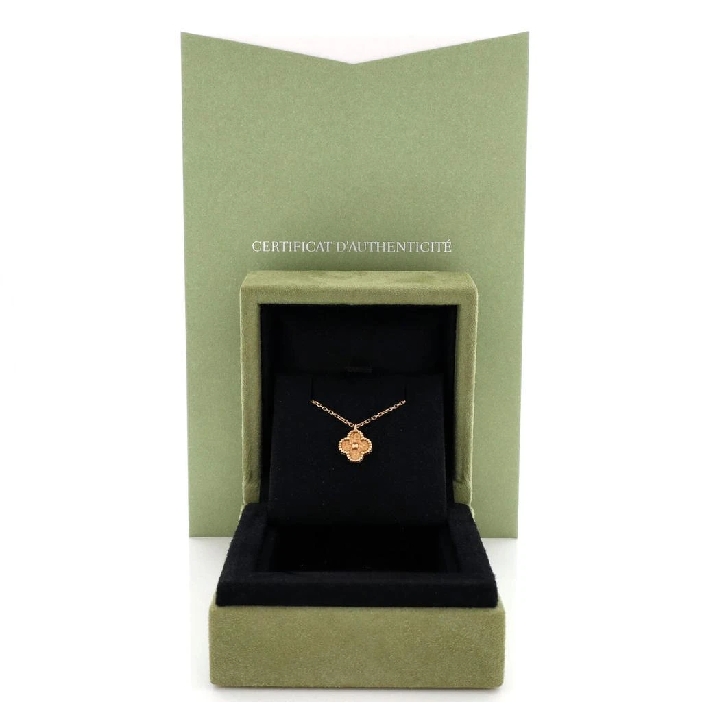 Van Cleef & Arpels Sweet Alhambra Pendant Necklace 18K Rose Gold 2