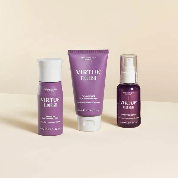VIRTUE VIRTUE Flourish Nightly Intensive Hair Rejuvenation Treatment Kit - Trial Size 3 piece 4
