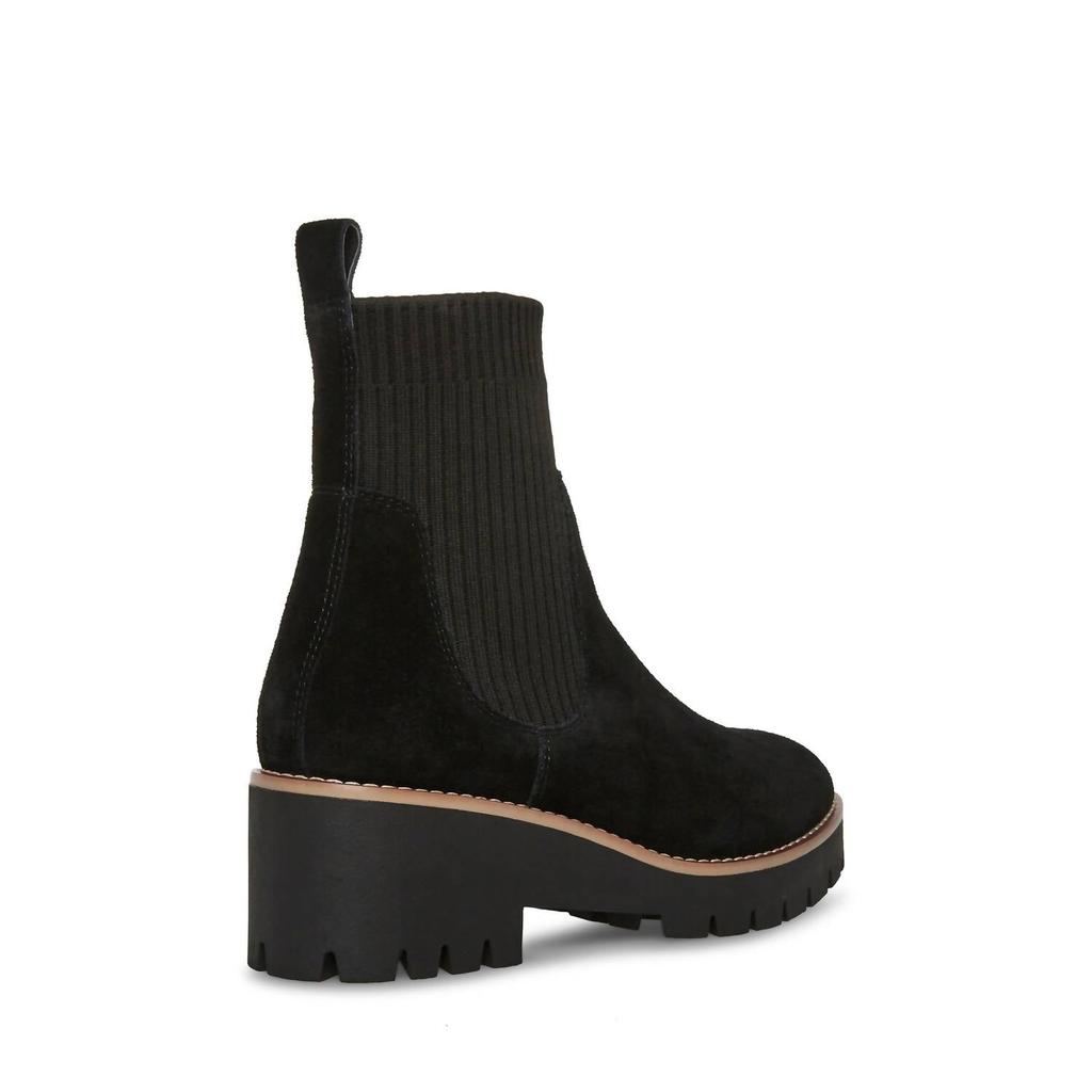 Blondo Women's Waterproof Darren Bootie In Black Suede