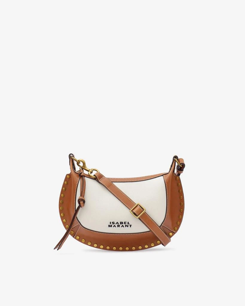 Isabel Marant ISABEL MARANT, OSKAN MOON LEATHER AND COTTON SHOULDER BAG
 - Women - White - OneSize 1