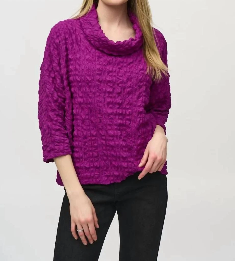 JOSEPH RIBKOFF Joseph Ribkoff - Woven Jacquard Boxy Top 1