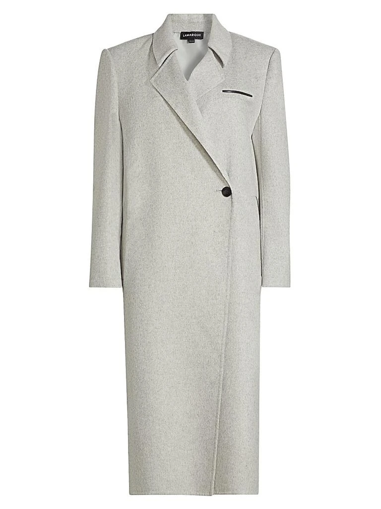 LaMarque Lorelei Wool-Blend Double-Breasted Long Coat