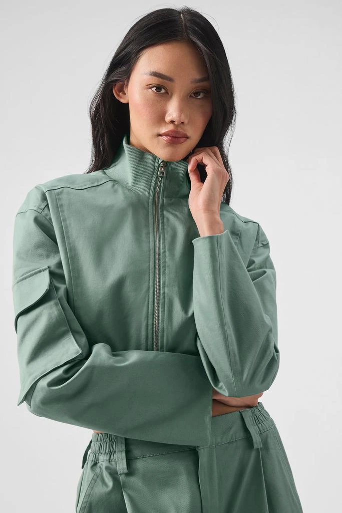 Alo Night Out Cargo Jacket - Botanical Green 3