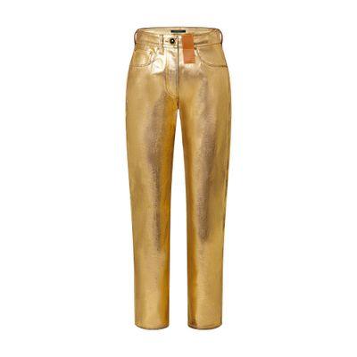 Louis Vuitton Golden Straight-Cut Jeans