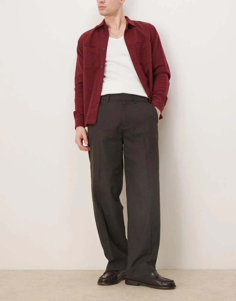 Abercrombie & Fitch Abercrombie & Fitch baggy trouser in black 1