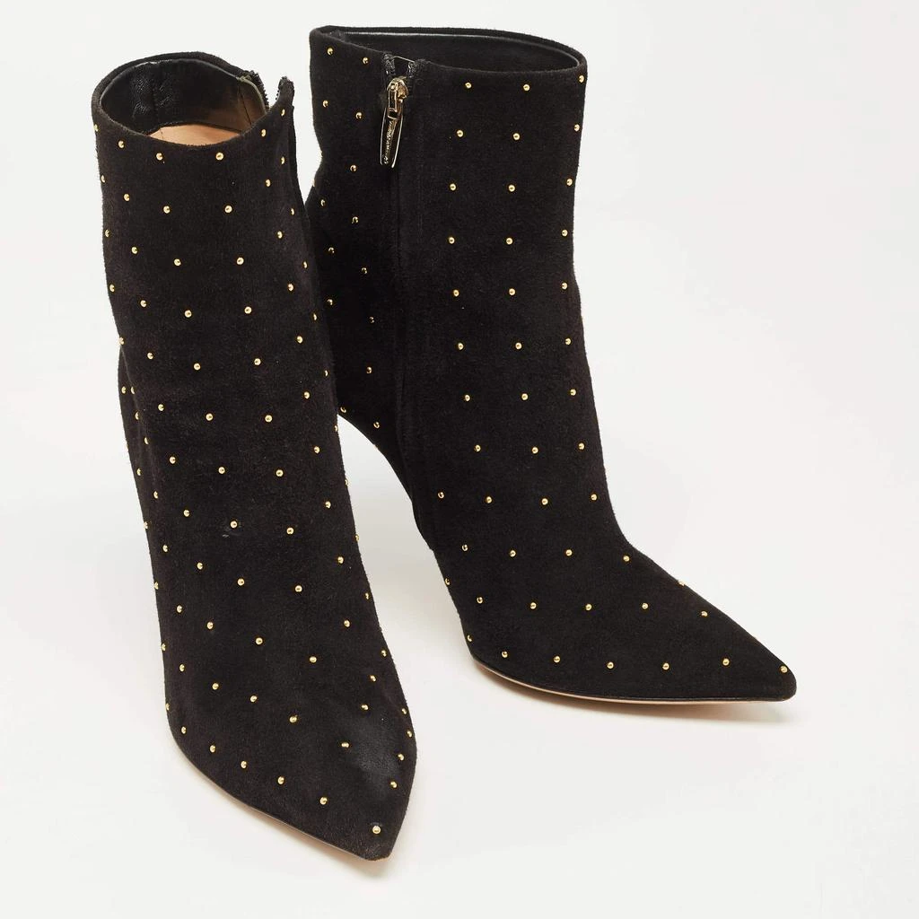 Gianvito Rossi Gianvito Rossi  Black Suede Studded Ankle Boots Size 41 4