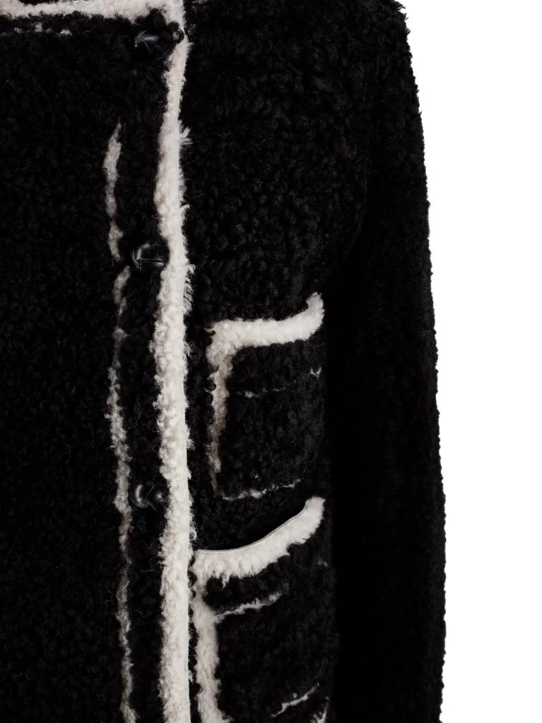 BLANCHA Single-breasted Shearling Jacket 3