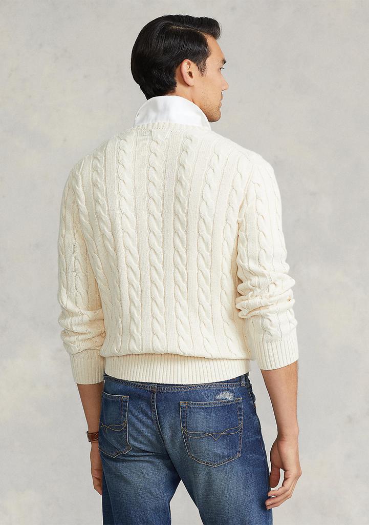 Ralph Lauren Cotton Cable Knit Driver Long Sleeve Sweater