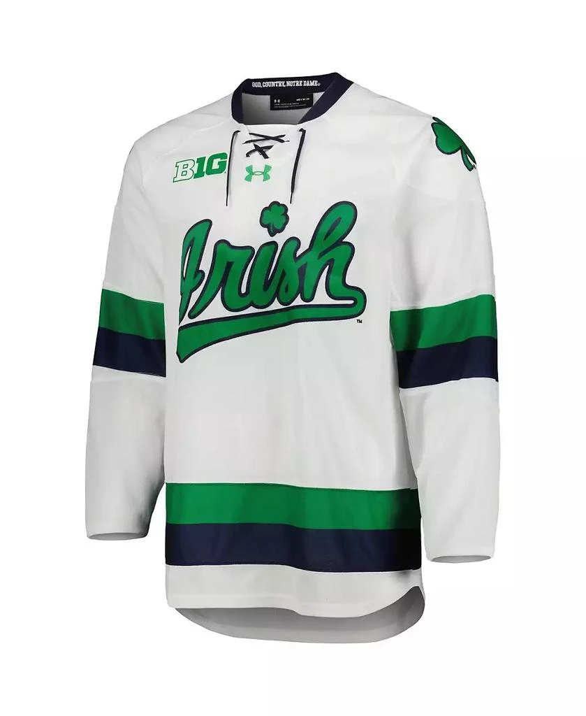 Under Armour Men's White Notre Dame Fighting Irish Team Replica Hockey Jersey 2