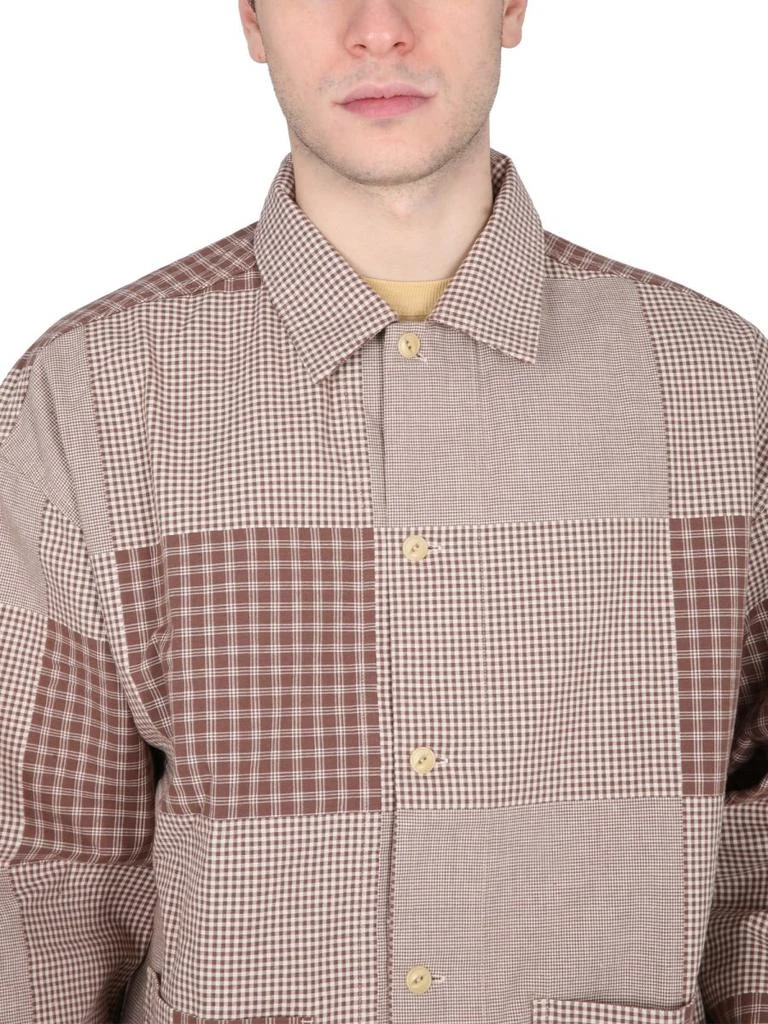 YMC YOU MUST CREATE YMC PJ Checked Buttoned Straight Hem Shirt 4