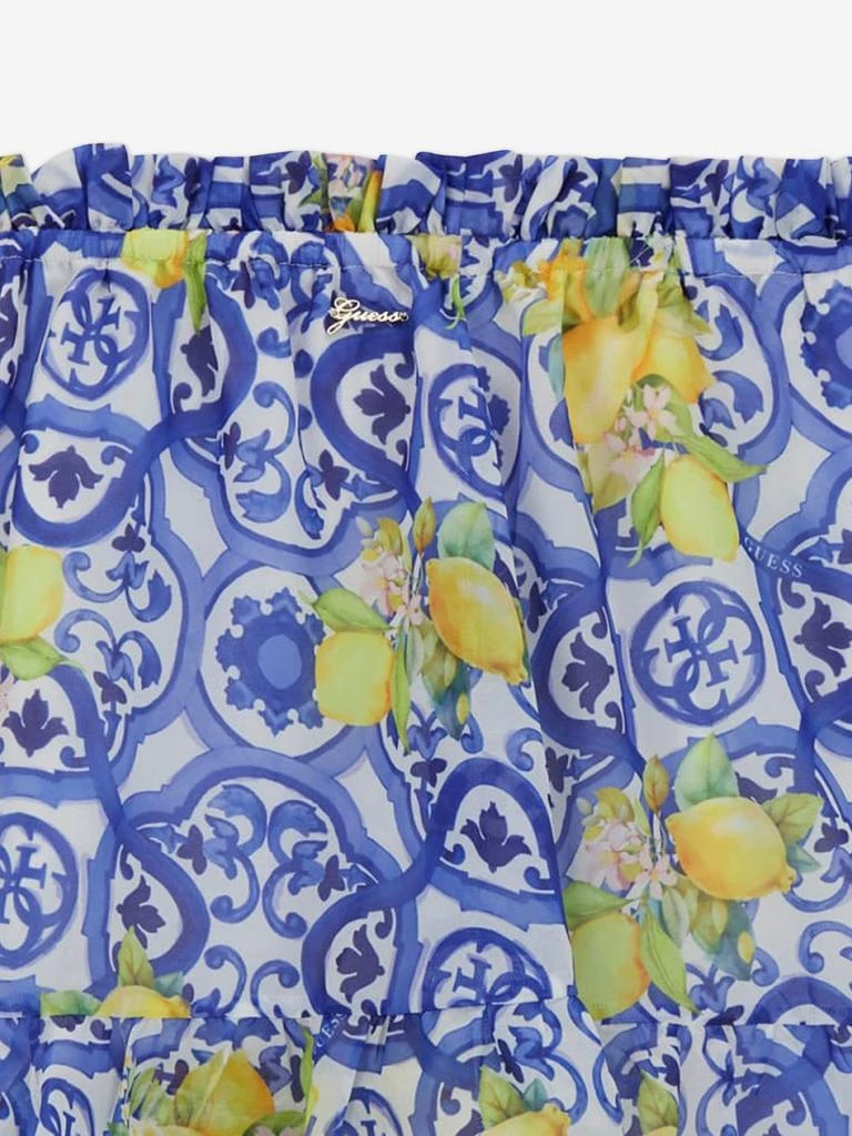 GUESS Guess Girls Amalfi Coast Chiffon Flare Skirt in Blue 4