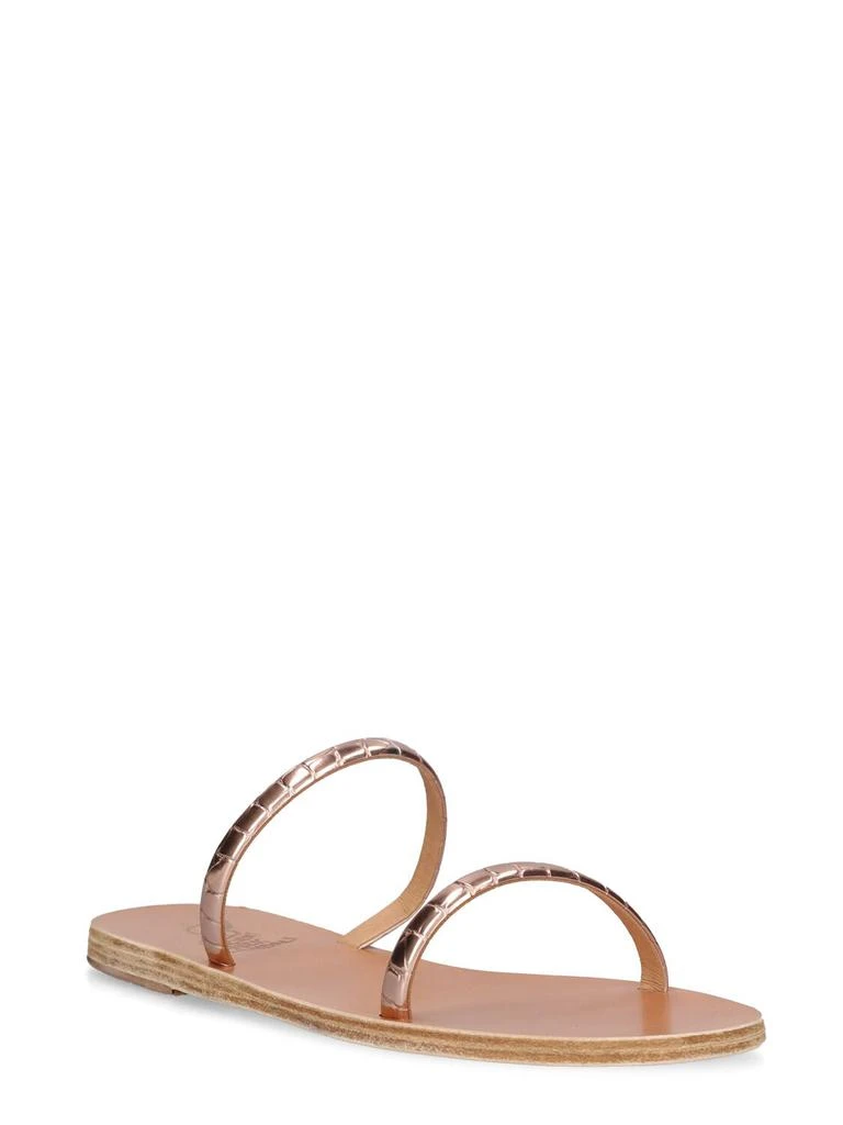 ANCIENT GREEK SANDALS Echinda Metallic Python Print Sandals 2