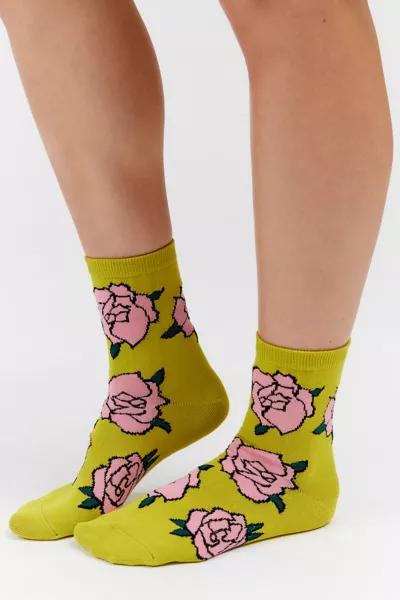 BAGGU BAGGU Rose Crew Sock