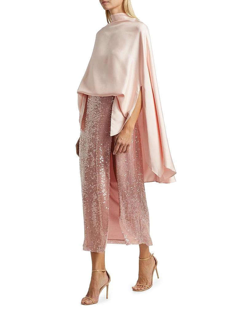 LAPOINTE Sequined High-Slit Maxi-Skirt 2