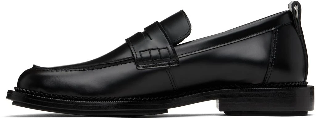 AMI Black Leather Anatomical Toe Loafers 3
