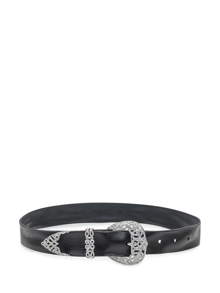 Orciani Black Leather Belt Women’s Size 80cm Made In Italy Orciani Black Leather Belt Women main image 2