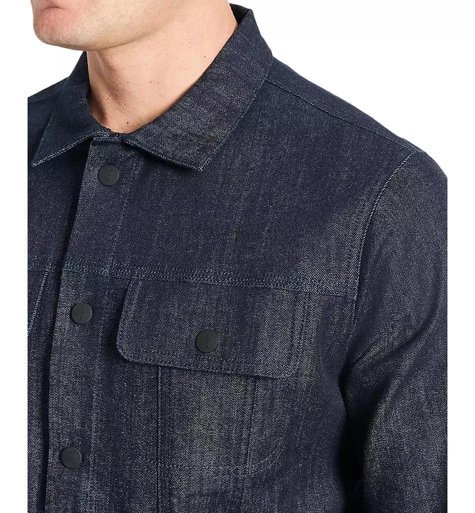 Kenneth Cole Men's Rinsed Denim Snap-Front Trucker Jacket 3