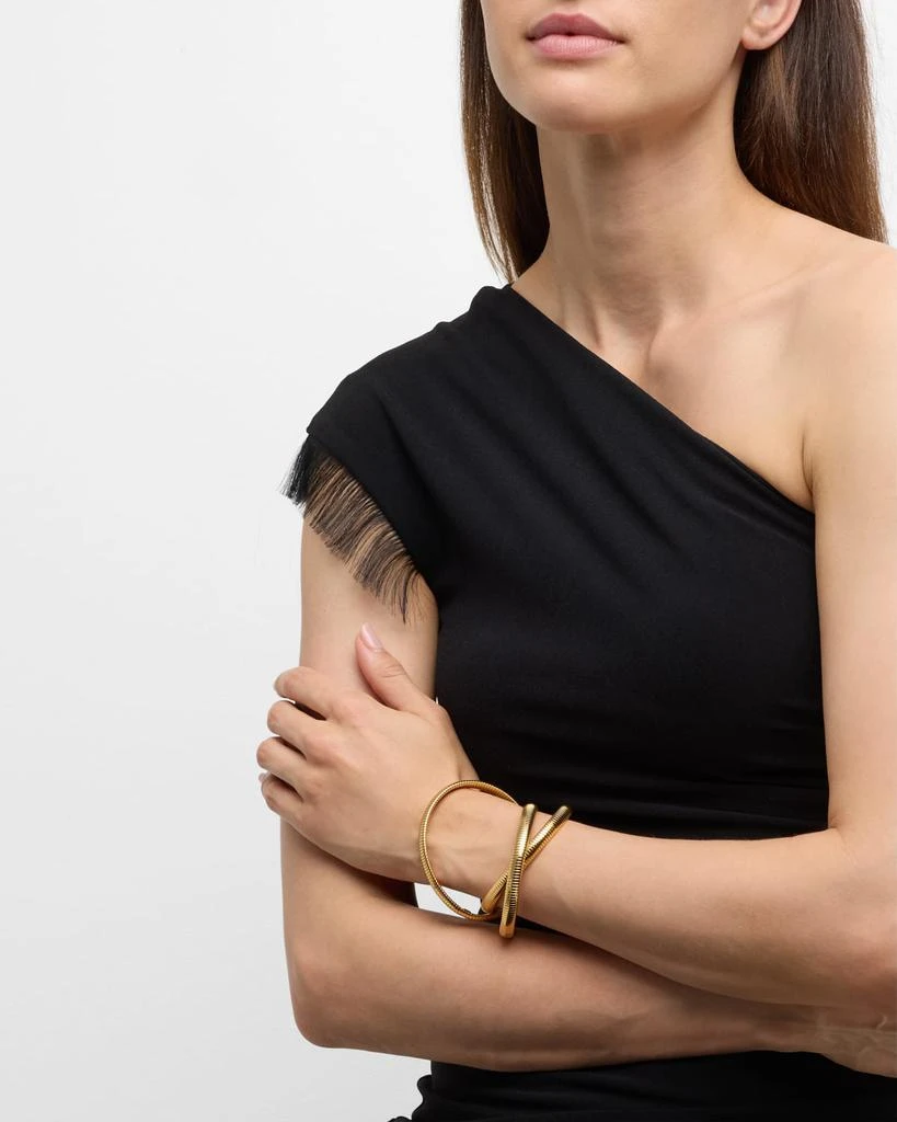 GAS Bijoux Infinity 3-Row Bracelet, Gold-Plate 5