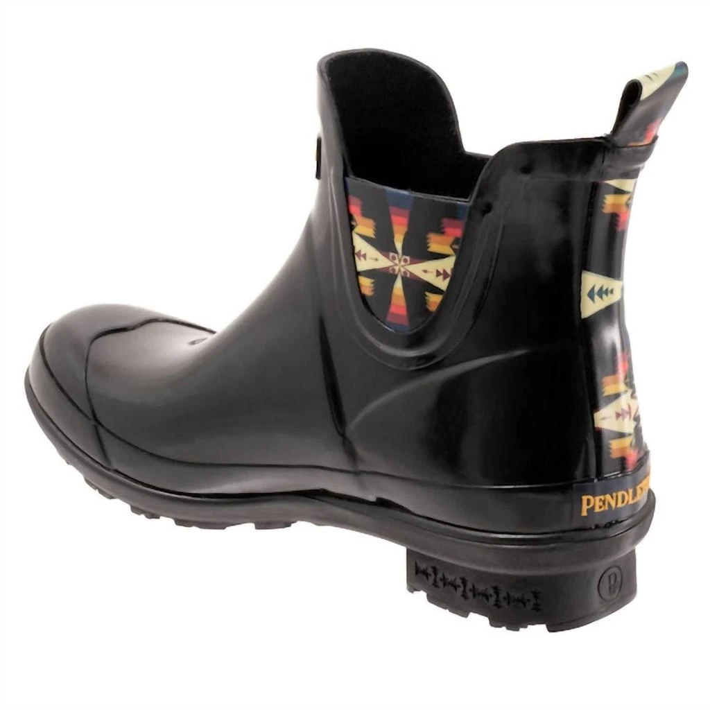 Pendleton Women's Tucson Gloss Rain Boot In Black 4