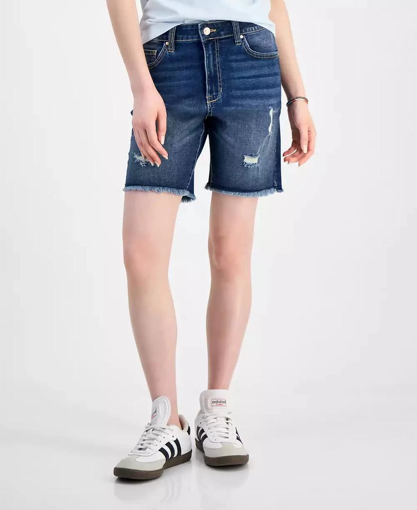 Celebrity Pink Juniors' High-Rise Bermuda Shorts 8