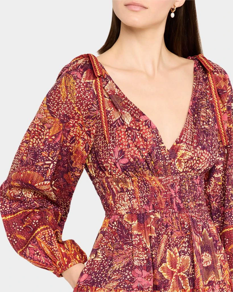 Ulla Johnson Anika V-Neck Long-Sleeve Mini Dress 5