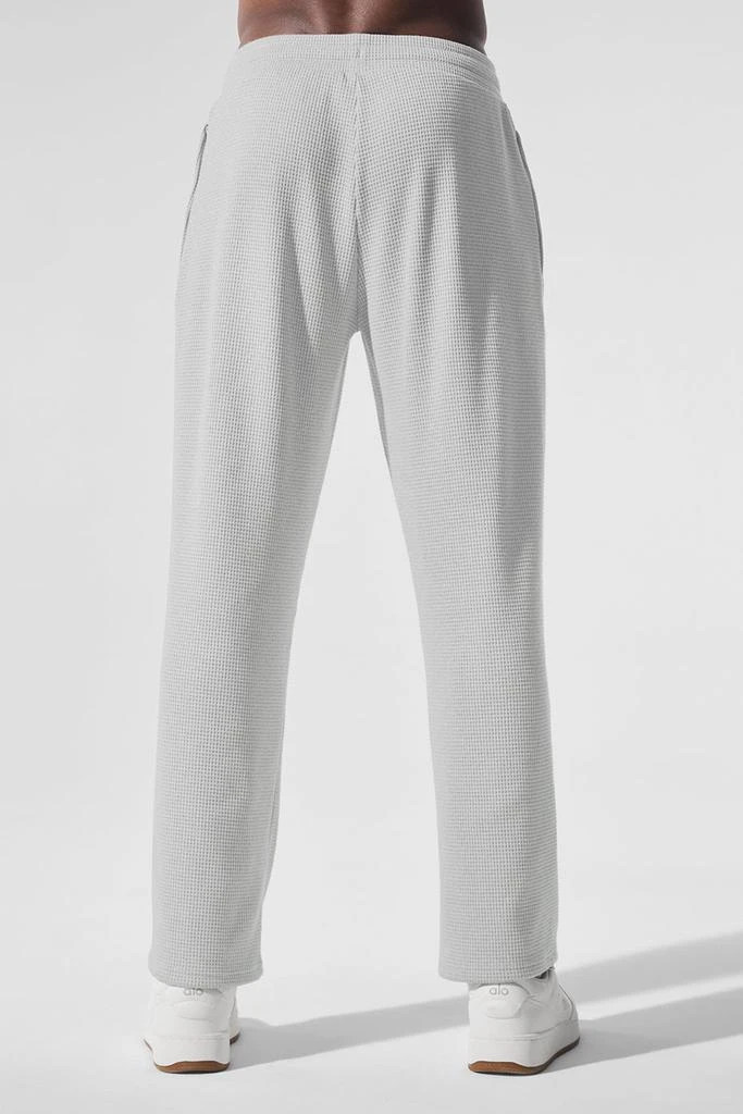 Alo Yoga Elevate Waffle Straight Leg Pant - Athletic Heather Grey 3