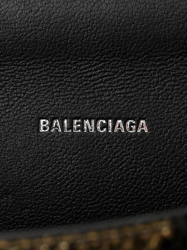 Balenciaga Snakeskin Embossed Leather Two Way Top Handle Bag 4
