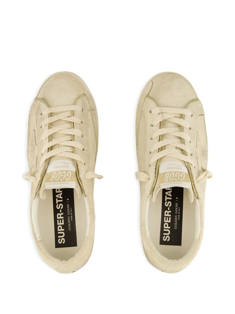 Golden Goose Pale Yellow Suede Sneakers 3