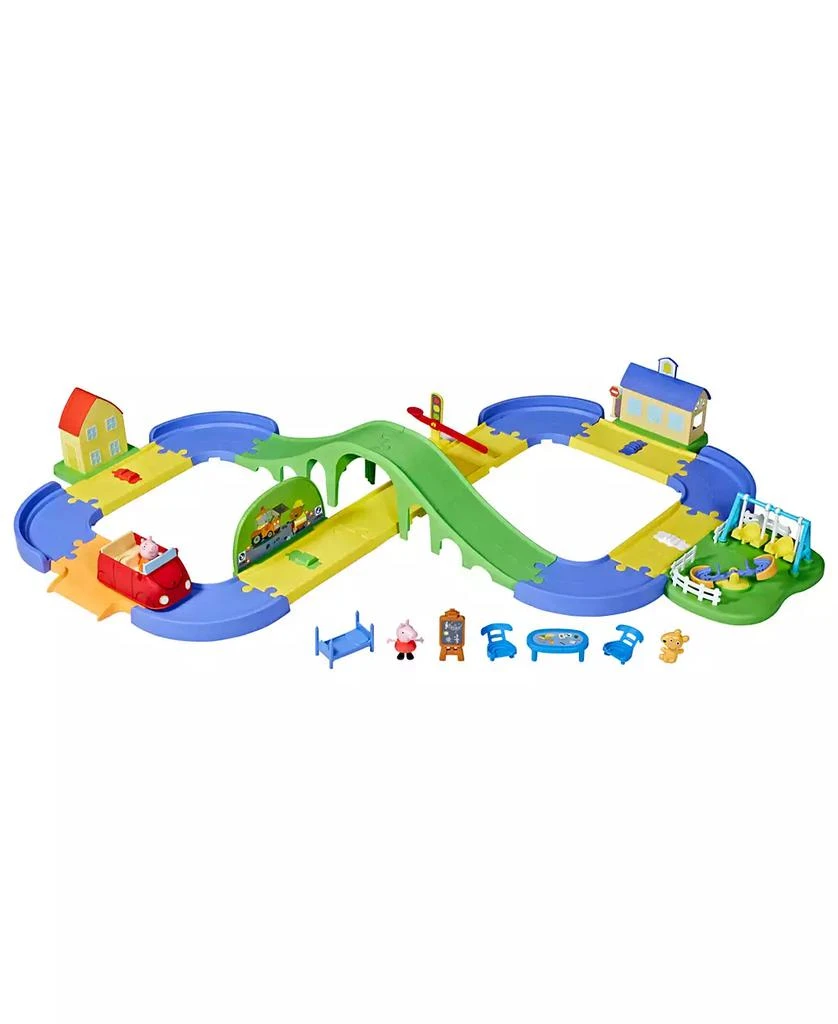 Peppa Pig All Around Peppa's Town Set with Adjustable Track, Car 1