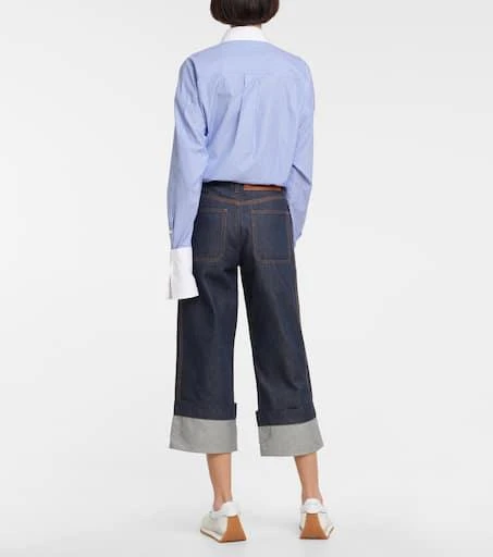 Loewe High-rise cropped jeans 3