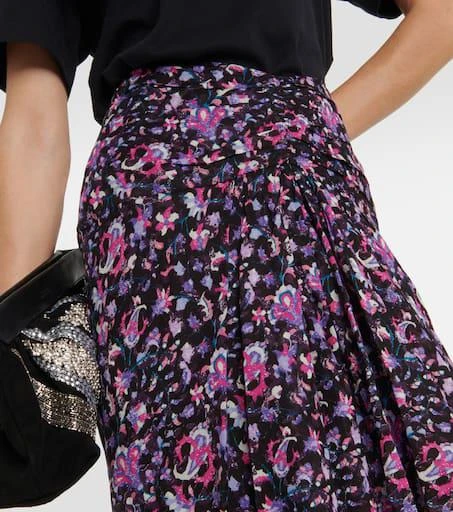 Marant Etoile Gibsi floral cotton midi skirt 4