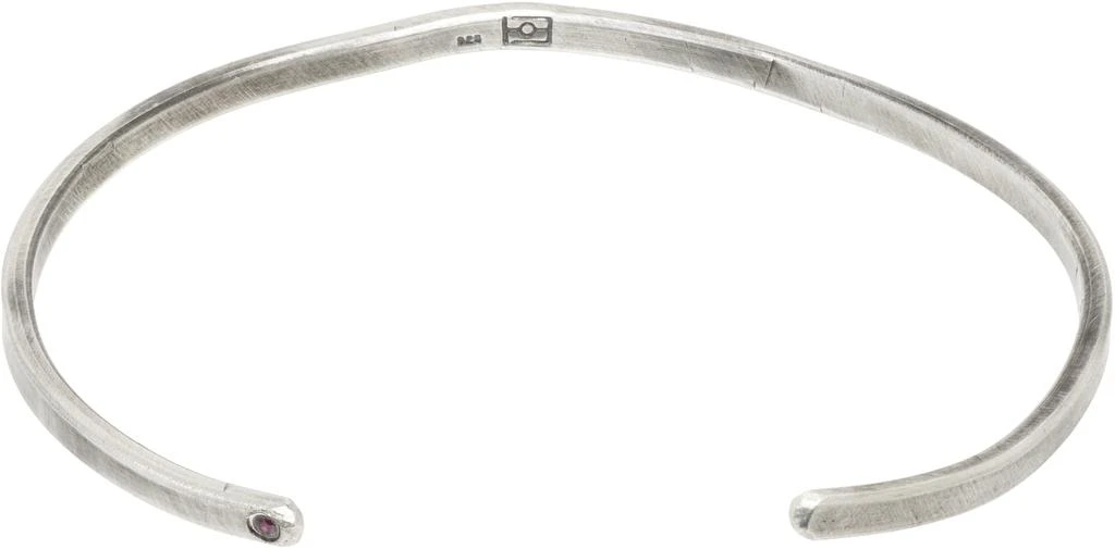 Title of Work Beaten Bar Ruby Cuff Bracelet